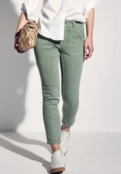 Street One Hosen*Jeans im Cargo-Look olive washed