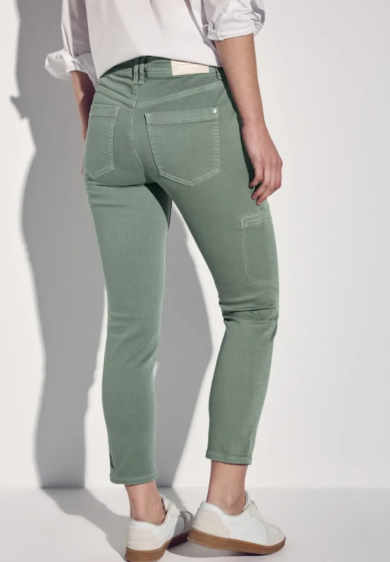 Street One Hosen*Jeans im Cargo-Look olive washed