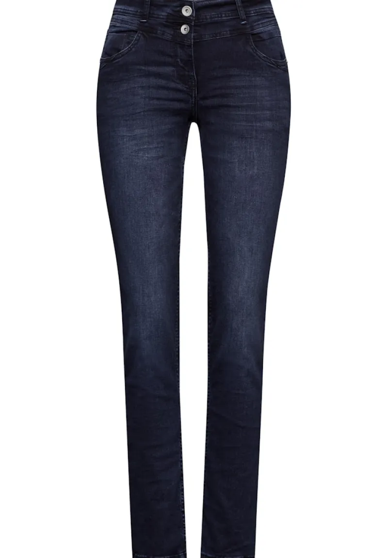 Cecil Jeans*Jeans im Casual Fit blue black used wash