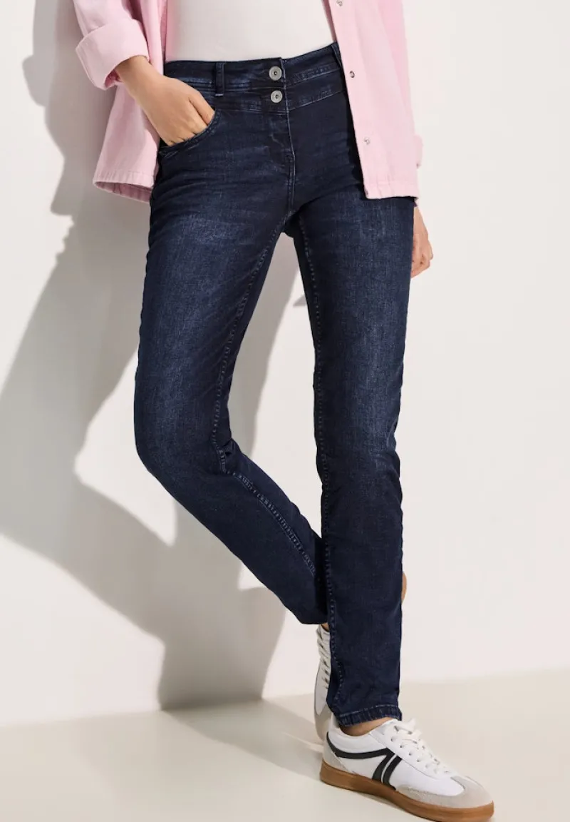 Cecil Jeans*Jeans im Casual Fit blue black used wash