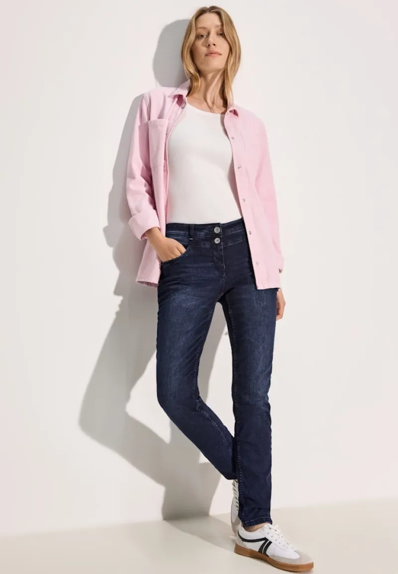 Cecil Jeans*Jeans im Casual Fit blue black used wash