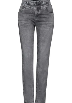 Street One Jeans*Jeans im Casual Fit light grey net wash