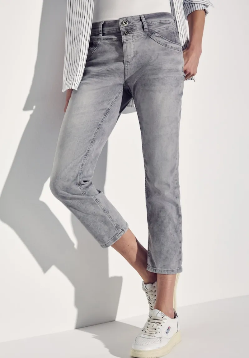 Street One Shorts*7/8-Jeans im Casual Fit light grey random