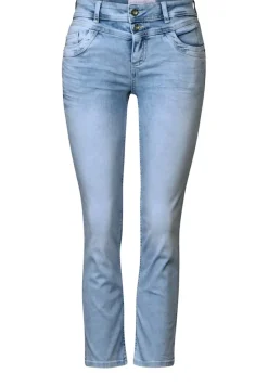 Street One Shorts*7/8-Jeans im Casual Fit ultra bleach random washed