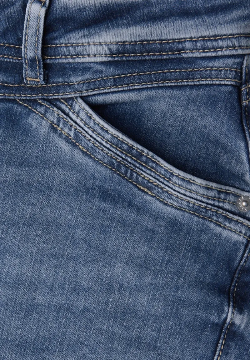 Street One Jeans*Jeans im Loose Fit light blue authentic washed