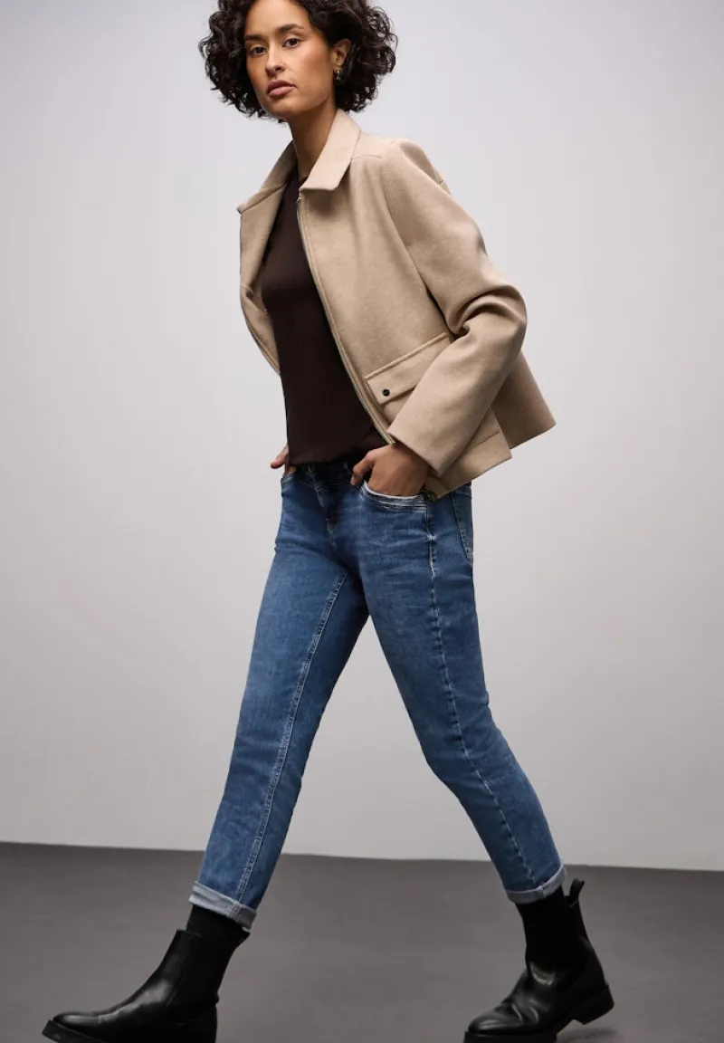 Street One Jeans*Jeans im Loose Fit light blue authentic washed