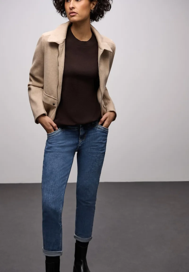 Street One Jeans*Jeans im Loose Fit light blue authentic washed