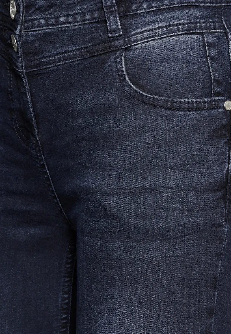 Cecil Jeans*Jeans im Slim Fit blue black used wash