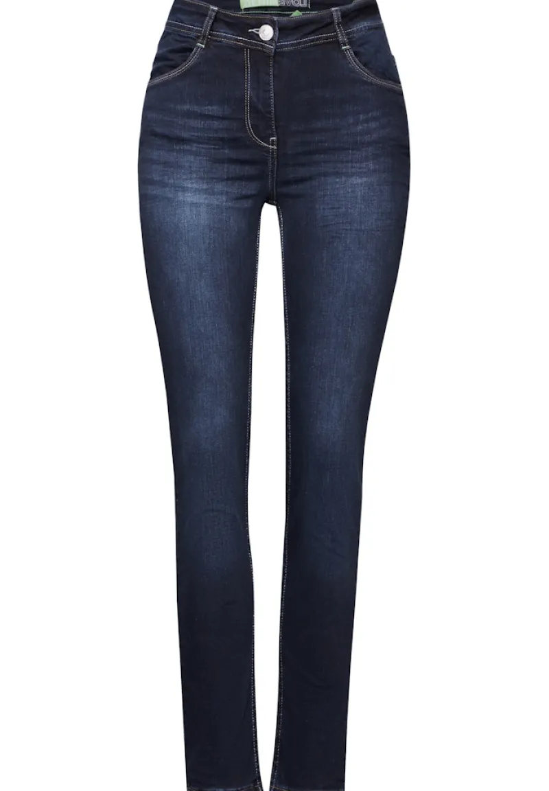Cecil Jeans*Jeans im Slim Fit mid blue used wash