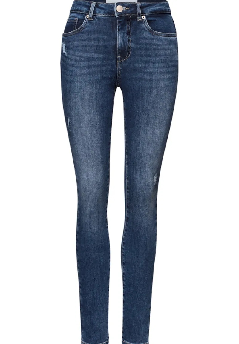 STREET ONE STUDIO Jeans*Jeans mit Destroyed Details dark blue authentic wash