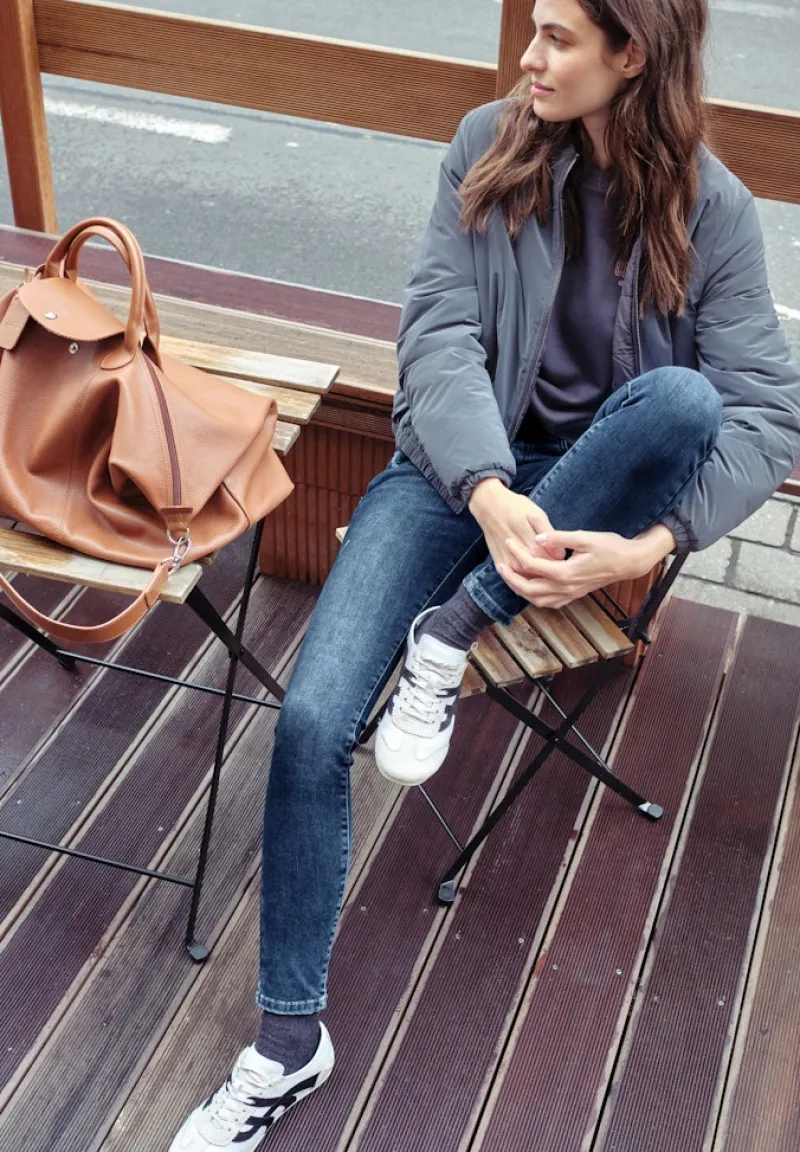 STREET ONE STUDIO Jeans*Jeans mit Destroyed Details dark blue authentic wash