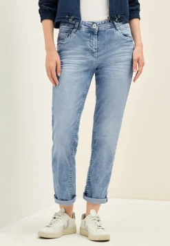 Cecil Jeans*Jeans mit Turn-Up Detail light blue wash