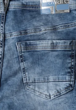 Cecil Jeans*Jeans mit Turn-Up Detail mid blue wash