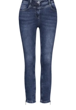 Cecil Shorts*Jeans Slim Fit mid blue wash