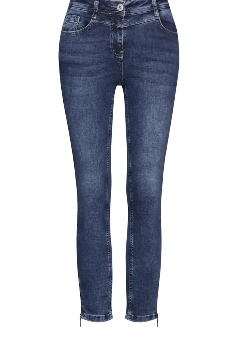 Cecil Shorts*Jeans Slim Fit mid blue wash