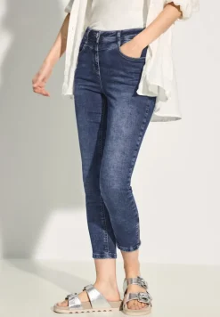 Cecil Shorts*Jeans Slim Fit mid blue wash