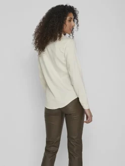 Vila Blusen*Jeansbluse birch