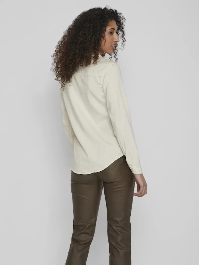 Vila Blusen*Jeansbluse birch