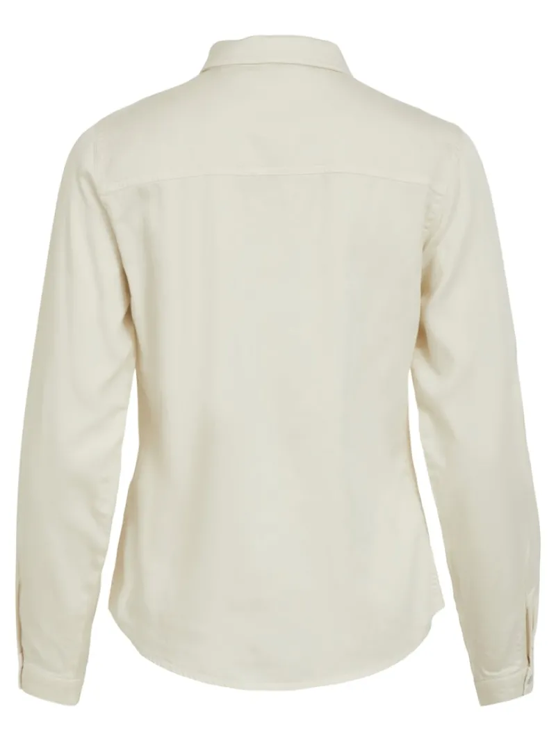 Vila Blusen*Jeansbluse birch