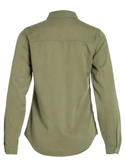 Vila Blusen*Jeansbluse dunkelgrün2