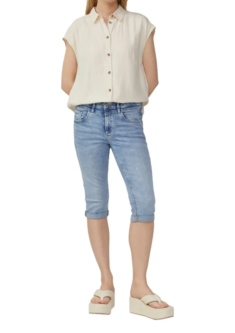 QS Shorts*Jeans-Hose Blau