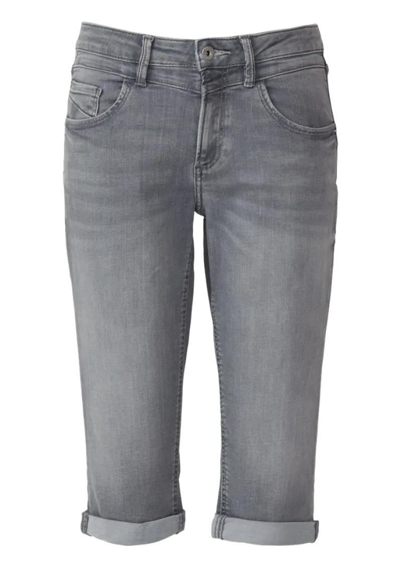 QS Shorts*Jeans-Hose Grau