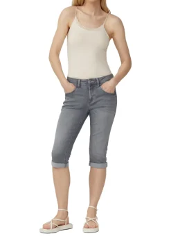 QS Shorts*Jeans-Hose Grau