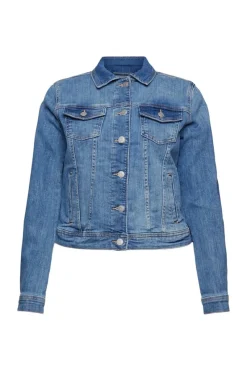 Esprit Jacken*Jeansjacke im Used-Look blue light washed