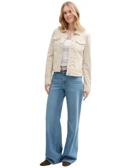 Tom Tailor Jacken*Jeansjacke mit Eingriffstaschen sand stone beige