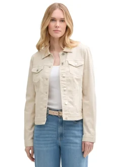 Tom Tailor Jacken*Jeansjacke mit Eingriffstaschen sand stone beige