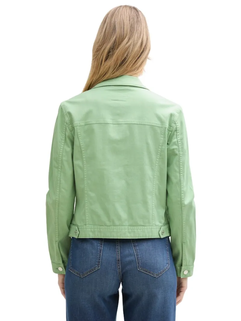 Tom Tailor Jacken*Jeansjacke mit Eingriffstaschen true green