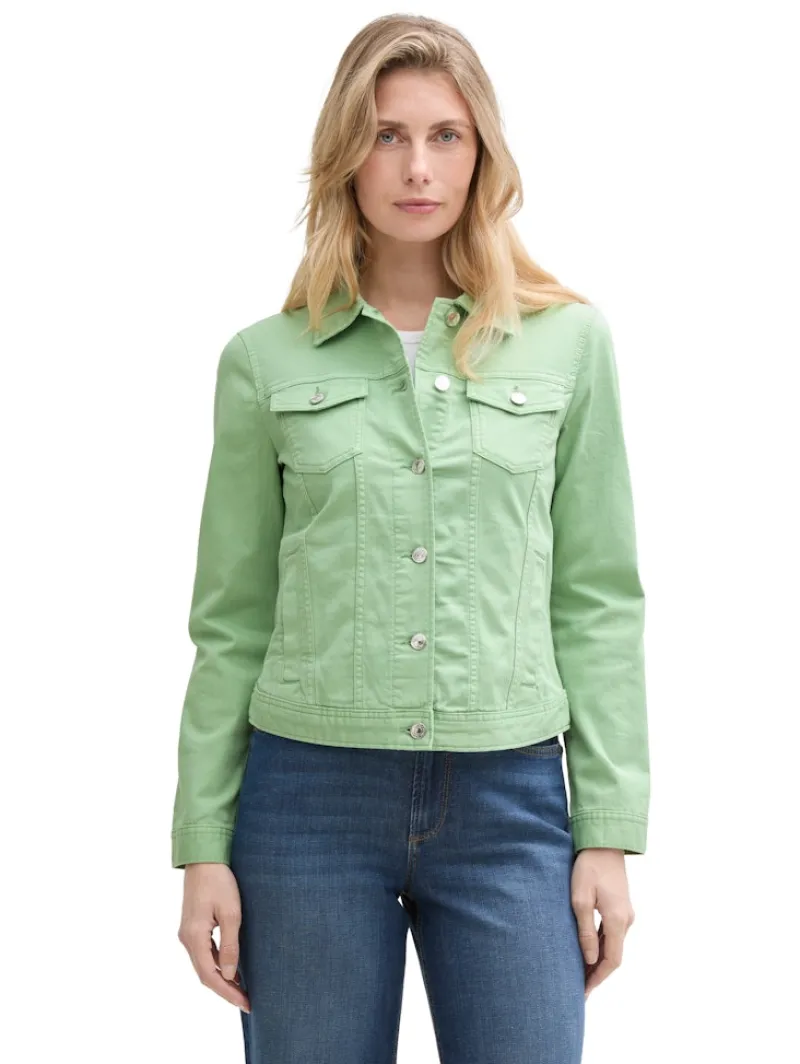 Tom Tailor Jacken*Jeansjacke mit Eingriffstaschen true green