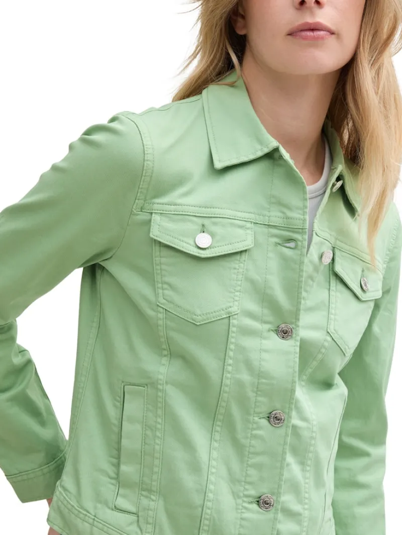 Tom Tailor Jacken*Jeansjacke mit Eingriffstaschen true green