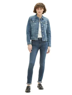 Tom Tailor Jacken*Jeansjacke mit recycelter Baumwolle used dark stone blue denim