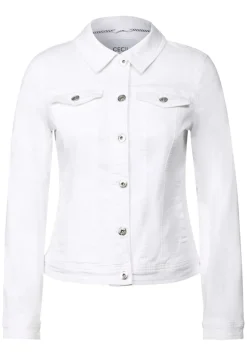 Cecil Jacken*Jeansjacke mit Taschen white
