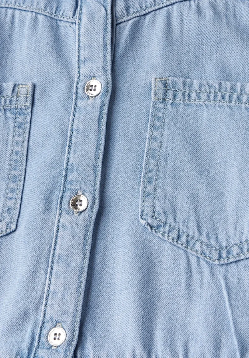 Street One Kleider*Jeanskleid mit Knopfleiste light blue washed