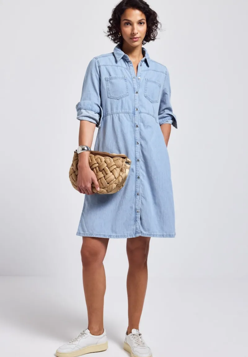 Street One Kleider*Jeanskleid mit Knopfleiste light blue washed