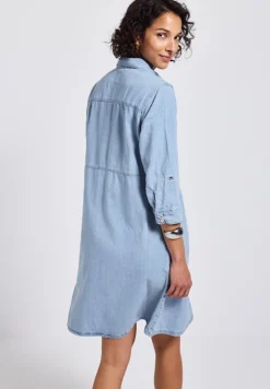 Street One Kleider*Jeanskleid mit Knopfleiste light blue washed