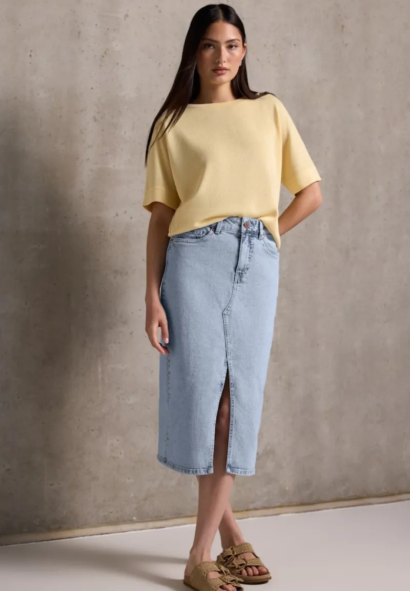 STREET ONE STUDIO Röcke*Jeansrock im Bleached-Look ultrableached wash