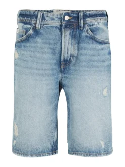 Tom Tailor Denim Shorts*Jeansshorts destroyed light stone blue den