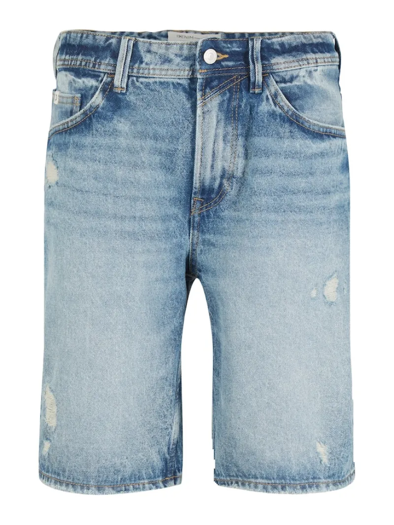Tom Tailor Denim Shorts*Jeansshorts destroyed light stone blue den