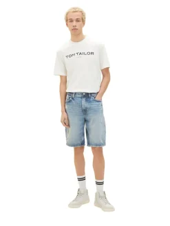 Tom Tailor Denim Shorts*Jeansshorts destroyed light stone blue den