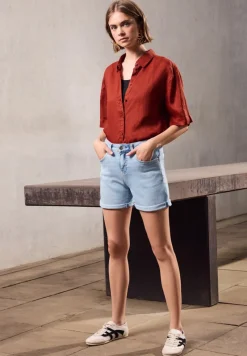 STREET ONE STUDIO Shorts*Jeansshorts im Casual Fit ultra bleach random
