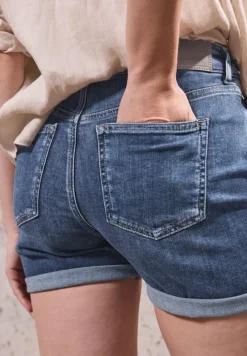 STREET ONE STUDIO Shorts*Jeansshorts im Casual Fit dark blue wash