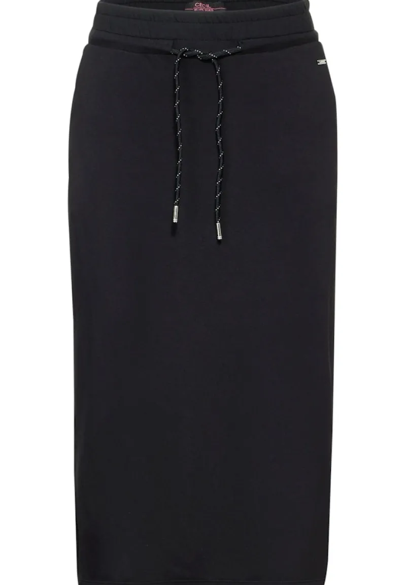 Cecil Röcke*Jersey Midirock Black