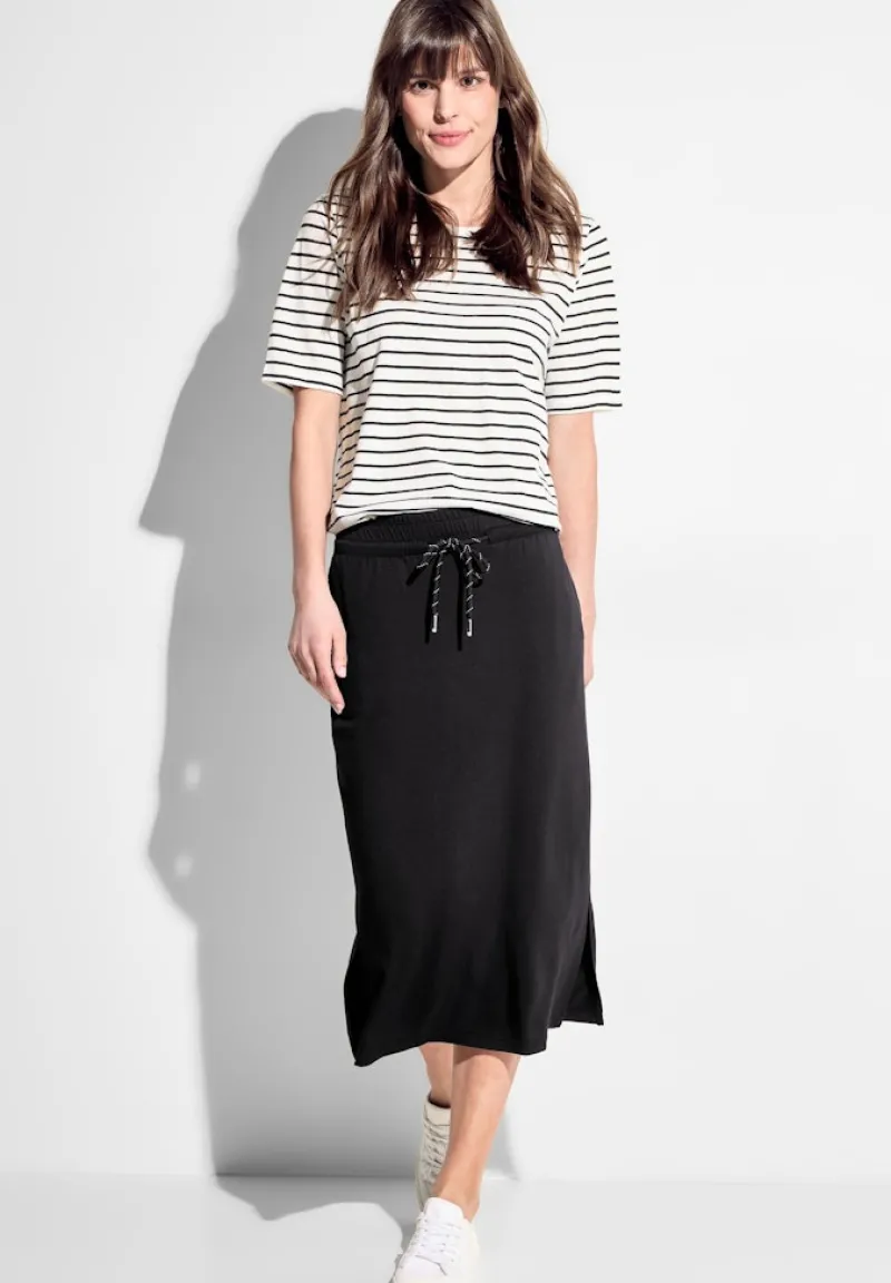 Cecil Röcke*Jersey Midirock Black