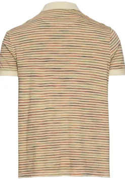 Camel Active Shirts*Jersey Poloshirt mit Multicolour-Streifen Beige