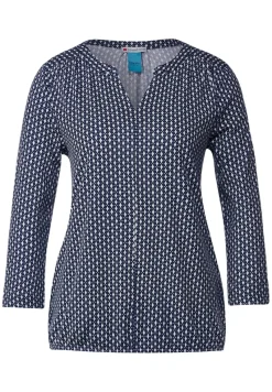 Street One Shirts*Jersey Shirt mit Print deep blue