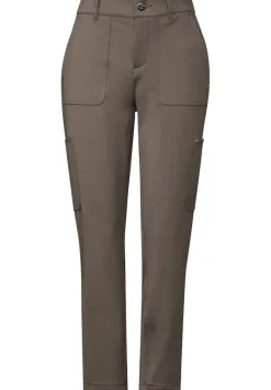Street One Hosen*Jersey Twill Cargo-Hose muddy brown
