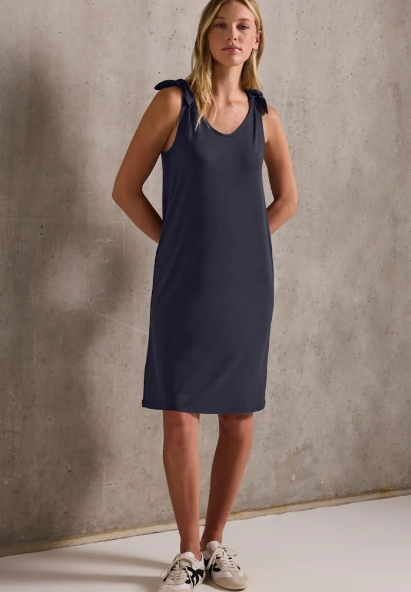 STREET ONE STUDIO Kleider*Jersey-Kleid mit Knoten dark void blue